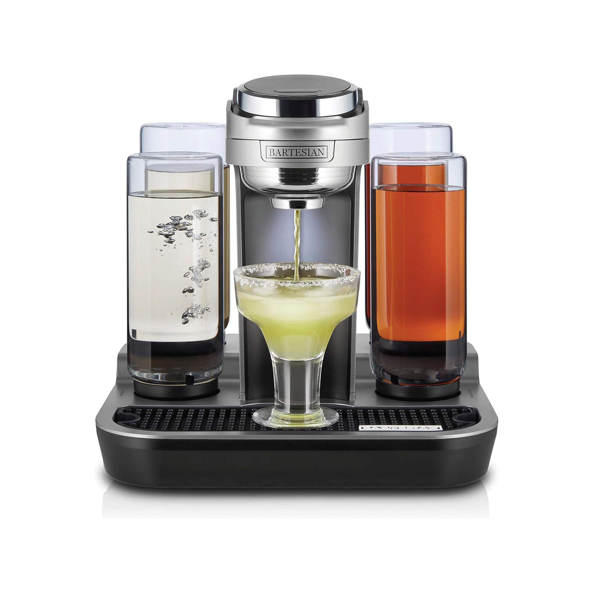 Bartesian Professional Cocktail Machine, 5 Premium Glass Bottles